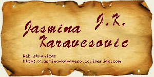 Jasmina Karavesović vizit kartica